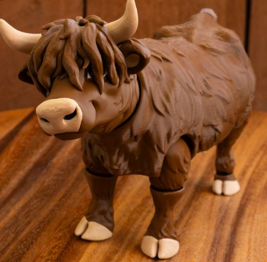 Articulated Highland Cow