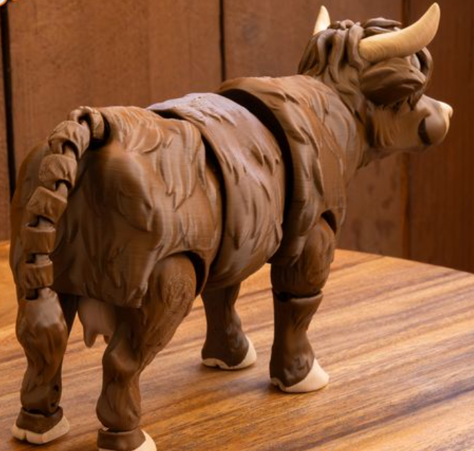 Articulated Highland Cow